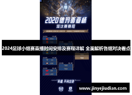 2024足球小组赛直播时间安排及赛程详解 全面解析各组对决看点